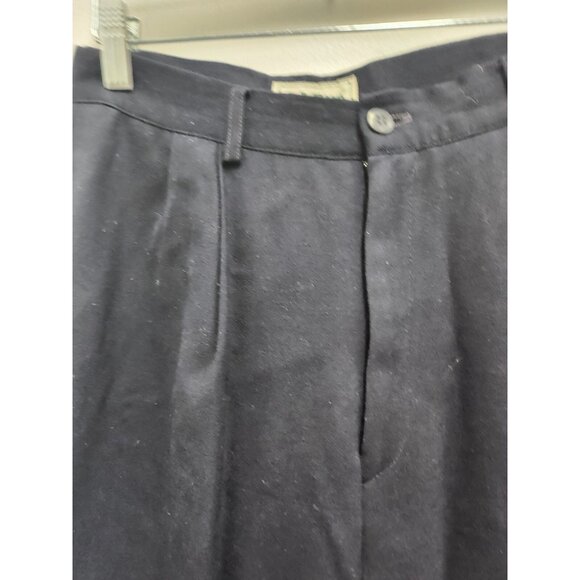 Vintage L.L Bean Dress Pants Womens Size 6 Petite Navy Wool Old Money Preppy - Picture 3 of 7
